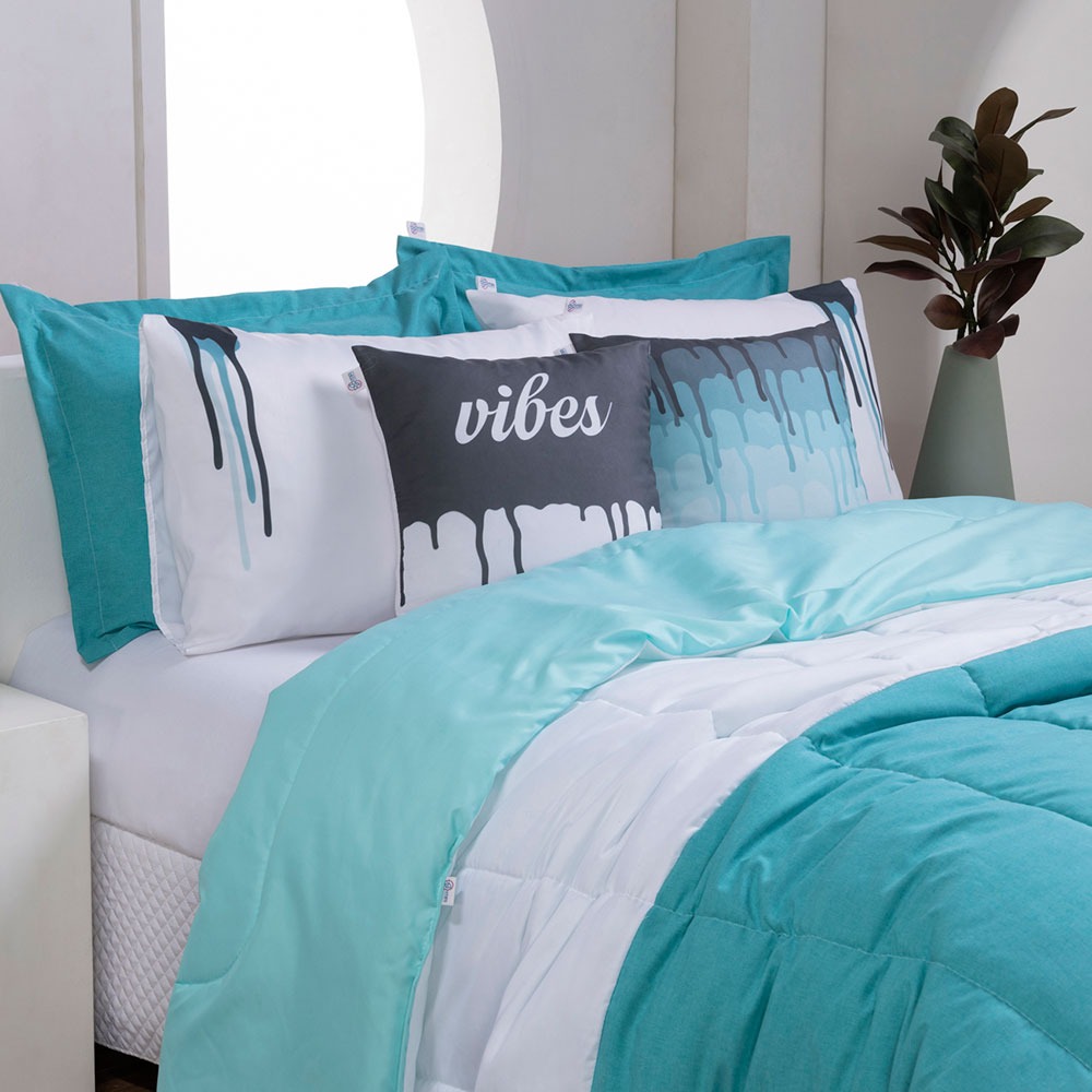 Edredom King Colorful 7 Peças – Boas Vibrações - Imagem 7